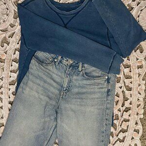 Faded Mossimo Blue Crewneck